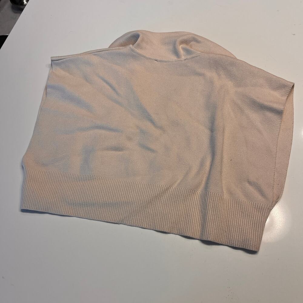 Zara Beige Collared Blouse - Picture 3 of 7